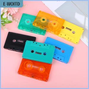 【E-WOITD】 1Pc Color Blank Tape Case Audio Magnetic Audio Recording Cassette Tape Shell Empty Reel To Reel Cassette(no Tape Core)