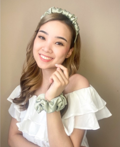SCRUNCHIE BANDO HEADBAND SATIN KOREA FASHION WANITA BONDU KAIN MURAH HANDMADE ASESORIS PREMIUM