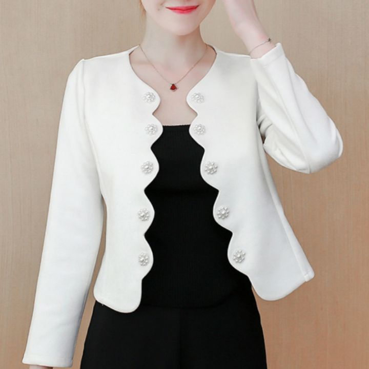 Plus Size S-3XL Women Short Blazer Jacket Spring Autumn Fashion