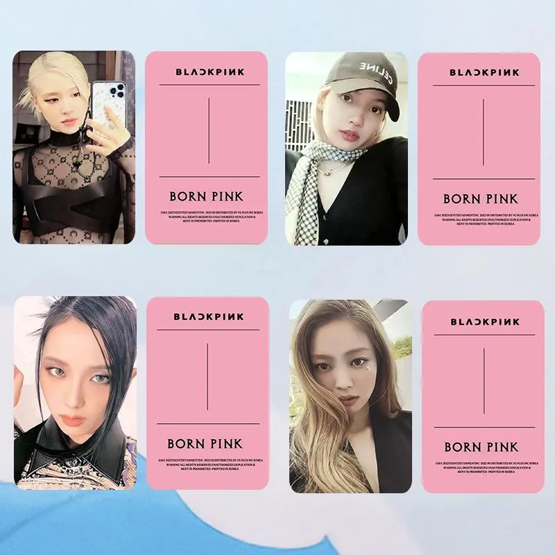 BlackPink Photocard BP BORNPINK PhotoCards Pink LISA JISOO