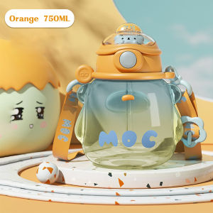 Big belly cup sports water cup straw cup large capacity portable water cup