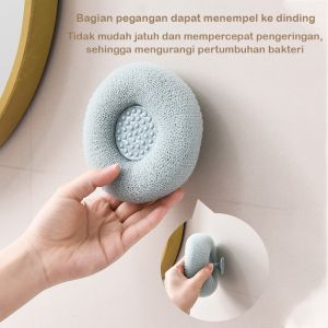 Spons Mandi Sponge Spon Jaring Bulat Bath Ball Busa Body Scrubber Shower Puff Pembersih Daki Badan - DISTRIBUTHOR