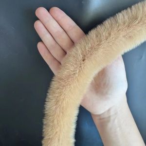 ADEQUATE JADE16DE8 1m Băng ruy băng lông giả Dải vải nhung lông cổ tay Áo len thủ công Trang trí lông mịn May Trang Phục tự làm Trang trí sọc lông nhân tạo