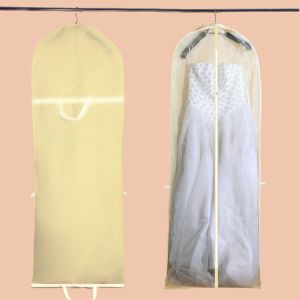 180cm Garment Dress Cover Long Bridal Wedding Dresses Dust Cover Foldable Clothes Storage Bag
