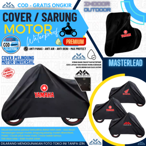 Sarung Motor Cover Body Motor Nmax PCX Aerox Vario Lexi Beat Mio Scoopy Stylo XMax Vespa Piagio ANTI AIR ANTI KUCING PREMIUM UNIVERSAL