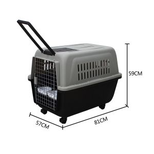 Dog Carrier Dog Cage Large Pet Carrier Travel Cage Cat Cage Airline Approved Dog Cat Transport Crate