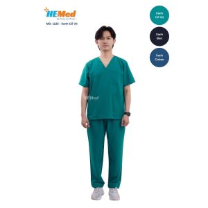 𝐒𝐜𝐫𝐮𝐛𝐬 NAM MÀU XANH CỔ VỊT - Chất cotton mềm mại không nhăn thoáng mát