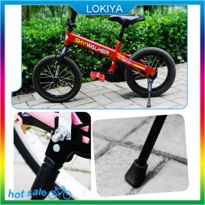 LOKIYA ขาตั้งจักรยานสำหรับเด็กล้อจักรยาน12 14 16 18นิ้วขาตั้งด้านข้างติดจักรยานเหล็กพรีเมี่ยม