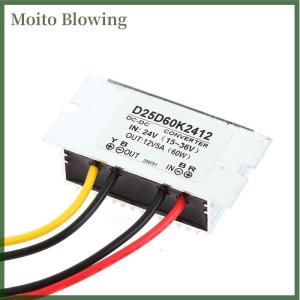 Moito 1 cái 24V để 12V 5A DC bước xuống chuyển đổi điều chỉnh điện áp Reducer Mô-đun Cung cấp điện cho LED ánh sáng Xe tải thuyền