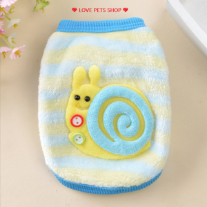 Áo ba lỗ bằng vải lông mềm mịn cho Chó Mèo gồm các size S đến XL (link 1) mẫu mới- Love Pets Shop