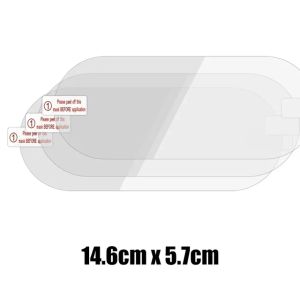 6ชิ้นสติกเกอร์ติดกระจกรถยนต์ไร้รอยต่อโปร่งใสฟิล์มติดสติกเกอร์กระจกหน้ารถสติกเกอร์ติดกระจกอุณหภูมิสูง