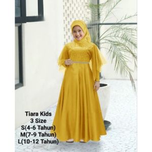 PRODUK TERBARU PAKAIAN GAMIS ANAK WANITA/MAXI TIARA KIDS 3 UKURAN S-M-L/GAMIS ANAK PEREMPUAN BROKAT