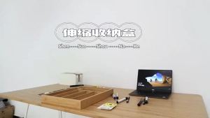 nyd  Bamboo Utensil Drawer Organizer Natural Expandable Cabinet Drawers Dividers Kitchen Organizer Adjustable Grooved Cutlery Tray Flatware    M1n5G