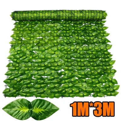 PROMO SPESIAL COD TIRAI DAUN RAMBAT PLASTIK SINTETIS 1MX3M ANTI UV WATERPROOF | HIASAN OUTDOOR WEDDING DINDING TAMAN CAFE TAHAN LAMA | PENJUALAN PABRIK LANGSUNG READY