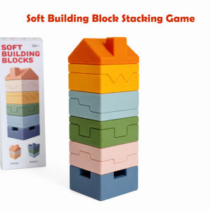 Soft Rubber Building Blocks Animal Puzzle Toy | 3D Stacking Sensory Montessori Toy for Babies | Toddlers Early Learning