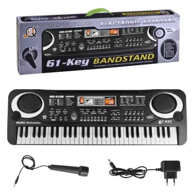 [HCM][Mẫu Mới] Đàn Piano Organ 61 Phím Tặng Mic-Đàn 61 Phím Cho Bé Tự Học Tại Nhà - Đàn 61 Phím Còn Giúp Bé Phát Triễn Tay-Não Bộ... .Bảo Hành 1 Đổi 1
