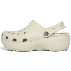 Free Shipping Cross Thick-Soled Mid-Heel Cloud Clogs For Women Height-Increasing Closed-Toe Sandals Comfortable Non-Slip Breathable Beach Shoes