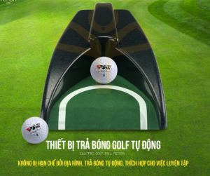 Máy hồi bóng golf tự động sử dụng cho cú đánh Putt khi golfer đánh bóng vào máy bóng sẽ lập tức được đẩy lại vị trí cũ