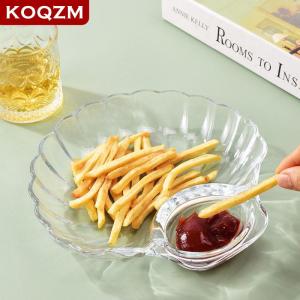 [COD] KOQZM KITCHEN 1PC DishTransparent Dumpling Plate With Vinegar Discs Vinegar Dishes Sushi Breakfast Dried Fruit Snack Spitting Dish