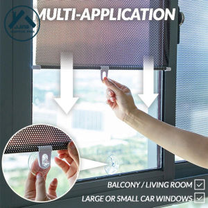 Rèm Cửa Sổ Tự Dính Có Thể Thu Vào Rèm Che Một Nửa Màn Cho Phòng Tắm Ban Công Shades Cho Phòng Khách Cửa Sổ Trang Trí Cửa Xe Trước Kính Chắn Gió Tấm Che Nắng