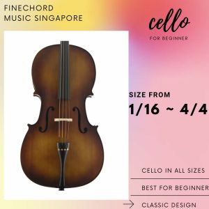 Finechord Beginner Cello model FCC-001 available different sizes