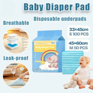 50/100pcs Baby Diaper Pad Changing Pad Waterproof Leak-proof Diaper Mat Breathable Newborn Care Mattress