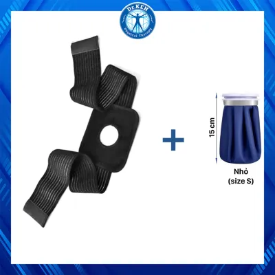 Túi Chườm Đá Nóng Lạnh Và Đai Cố Định Giảm Đau Đầu Gối 3 kích cỡ (15 cm/ 23 cm / 28 cm) #đai và túi 03