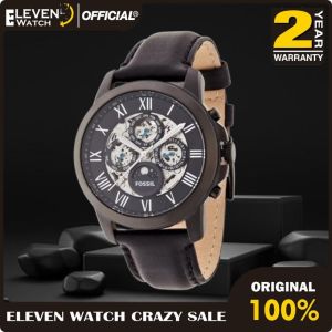 [Promo] Jam Tangan Pria FS ME3028 / ME 3028 Grant Black Skeletal Dial Black Leather Strap Original Garansi 2 Tahun [✔COD][100% Authentic]