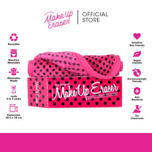 MakeUp Eraser Polka Dot Makeup Remover - Erase all makeup with JUST WATER (even waterproof)