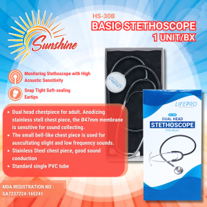 LIFEPRO Dual Head Stethoscope (For Adult) Basic Stethoscope
