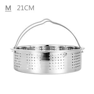 BAGUO Dimsum bánh bao Tương thích với Pot Cái rổ với lỗ Thép không gỉ Lồng Nồi cơm điện Tủ hấp Đồ làm bánh