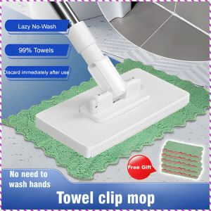 Lazy Mop God device with clipon wet wipes