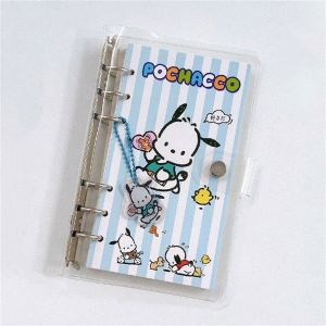 STATIONERY อุปกรณ์การเรียนสำหรับโรงเรียน แหวน6วง Cinnamoroll สมุดวางแผน เมโลดี้ ขนาด A6 สมุดไดอารี่ประจำวัน คู่มือสำหรับโรงเรียน สมุดโน้ตแบบเกลียว สมุดโน้ต Binder