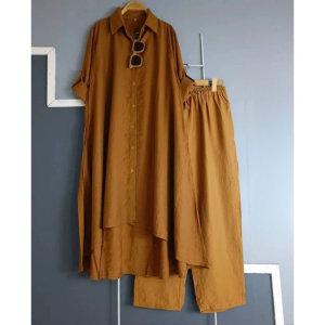 Lea Midi Setelan Dewasa kekinian Lebaran 2026 Terbaru Bahan Crincle Airflow Bisa COD