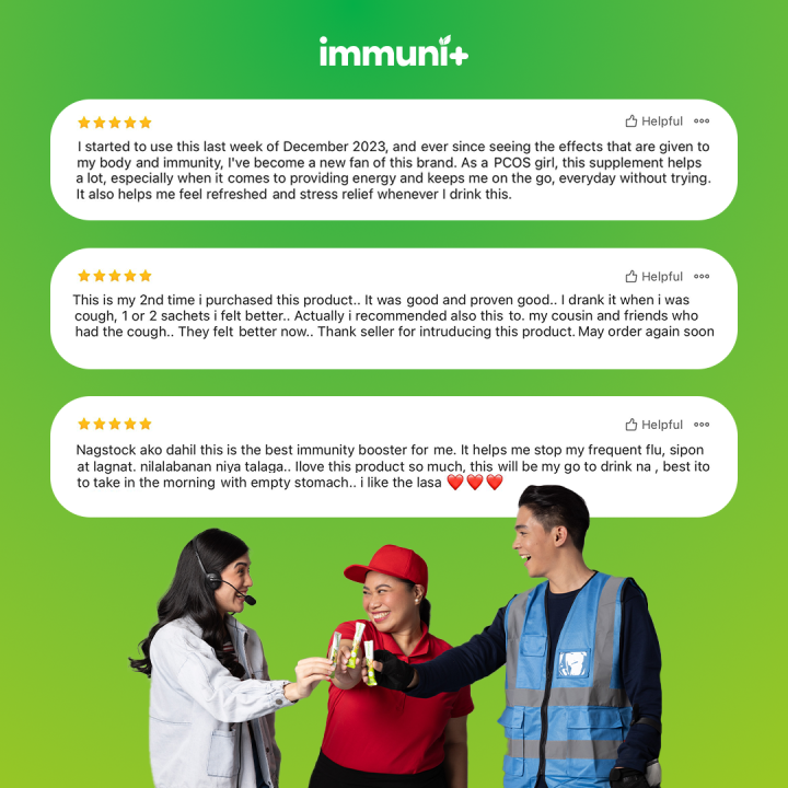 ImmuniPlus Herbal Drink (Immuni+) | 12 Sachets x 12 mL | All-Natural ...
