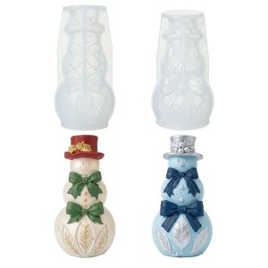 DECALE Silicone Christmas Ornament Mold DIY Multi-purpose Epoxy Resin Plaster Mold Christmas Tree Easy Release Candle Wax Mold Home Decorations
