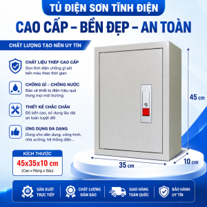 Tủ điện chống cháy chống giật bền bỉ son tinh điện