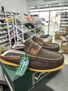 S รองเท้าหนังกลับ รองเท้าเปิดส้น รองเท้าผู้ชาย สีดำ แทน น้ำตาล Size 39-44 รุ่น TS 715