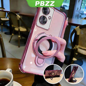 Case For OPPO Reno 11F Reno11 F 11 F F25 Pro A79 5G Phone Casing Softcase Shockproof Cover New Design Aesthetic Airbag Transparent Cute Pink With Holder For Girls