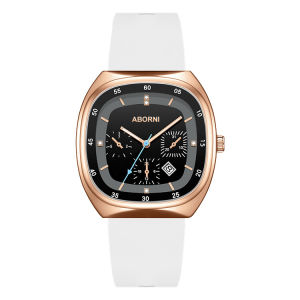 Yaponi 2026 Fashionable and elegant silicone strap watch with calendar womens three-hand quartz wristwatch