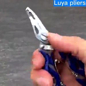 Stainless Steel Fishing Pliers Curved Mouth Bait Multifunctional Control Scissors Vigrously Horse Line Fishing Gear Wholesaling