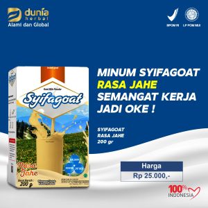 Susu Kambing SYIFAGOAT untuk Kecerdasan dan kesehatan anak Anda - Susu Kambing Etawa Bubuk Rasa ORIGINAL COKLAT STROBERI JAHE - BPOM dan ED terbaru
