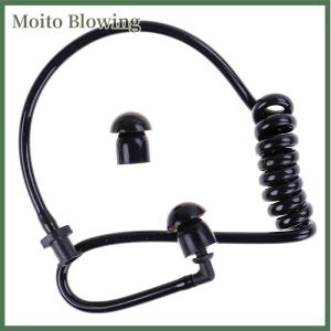 Moito Black replacement acoustic air tube earplug for radio earpiece headset