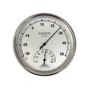 Steel Thermohygrometer Thermometers Hygrometer Round Shape for Measuring Temperature & Humidity in Indoor & Outdoor Space