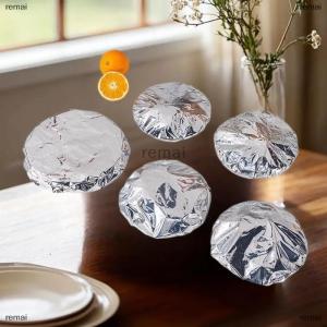 remai 10Pcs Reusable Aluminum Foil Bowl Cover Food Grade Refrigerator Accessories Food Insulation Cover Kitchen Tools