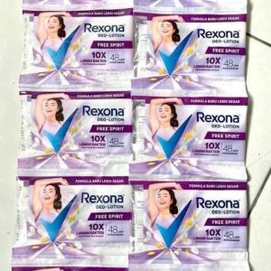 Rexona 12 Pcs ( 1 Losin ) - Rexona Deo Lotion Free Spirit - Rexona Deo Lotion Ice Cool 9gr - Kosmetik Herbal Online