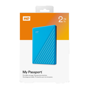 WD My Passport Portable Hard Drive 1TB/2TB/4TB/5TB/6TB | USB3.0 Portable | Suitable laptop Backup Multi-Color Selection