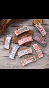 2026 Hot Sale [ Shipped from China ] Western Style Letter Mom Cactus Sunflower Leather Shark Clip Hair Clip Womens Claw Clip AliExpress B3