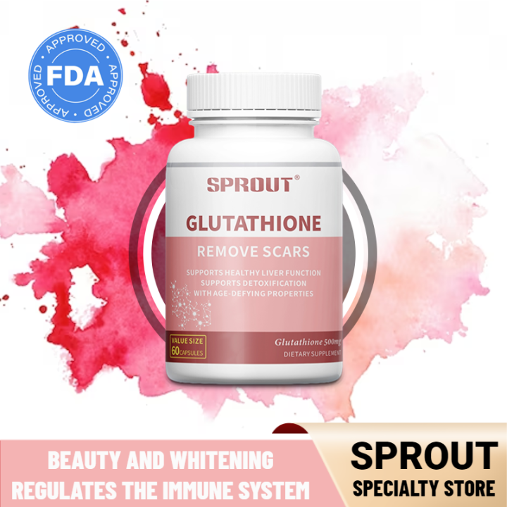 Glutathione Supplement 500mg with Milk Thistle Extract Supports