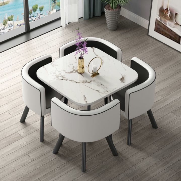 Table Chair Simple Local Sg Sales Dining Chair Set of Simple Reception and Negotiation Tables ...